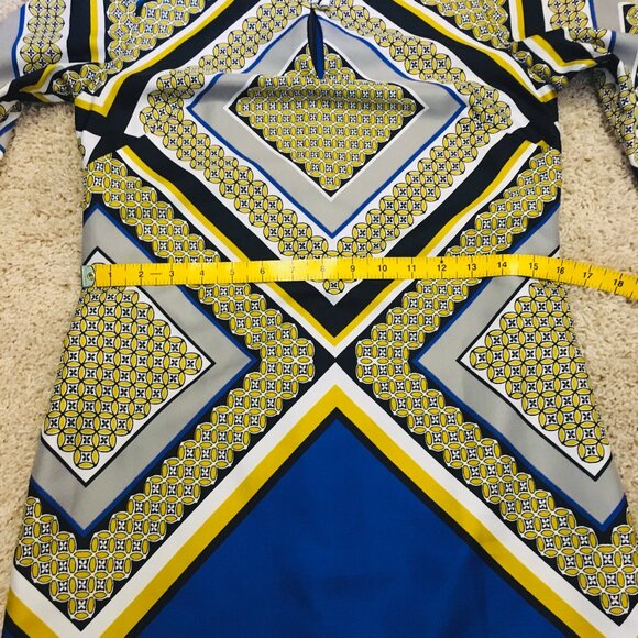 Banana Republic 3/4 Sleeve Keyhole Geometric Shift Dress - Picture 12 of 16